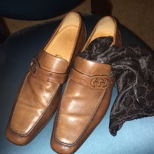 Authentic Men’s Gucci leather loafers